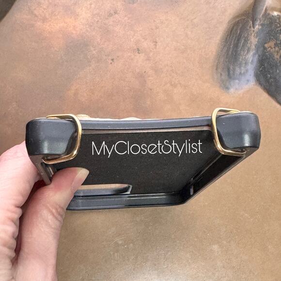 BANDOLIER Pyramid Studs iPhone 13 Pro Max RARE CASE Purse NEW! pouch gold unisex - Picture 8 of 11